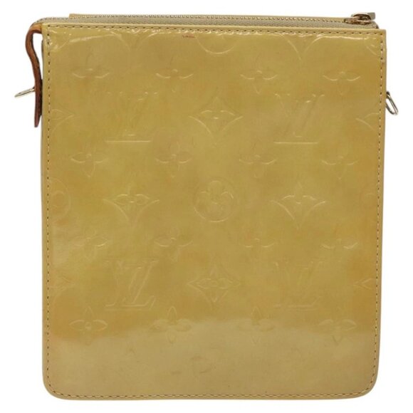 Share LOUIS VUITTON Monogram Vernis Motto Accessory Pouch Beige - Picture 2 of 16